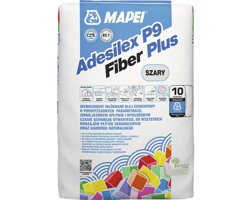 Lepidlo pre obkladačky a dlažbu MAPEI Adesilex P9 Fiber Plus C2TE mrazuvzdorné 25kg sivé