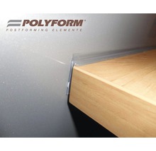 Lišta k pracovnej doske Polyform tesniaca zadná 4200 x 30 mm biela-thumb-1