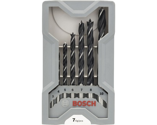 Sada vrtákov do dreva, 7-dielna, v sivom obale