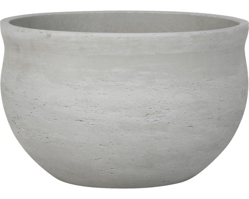 Sivý kvetináč z kameniny