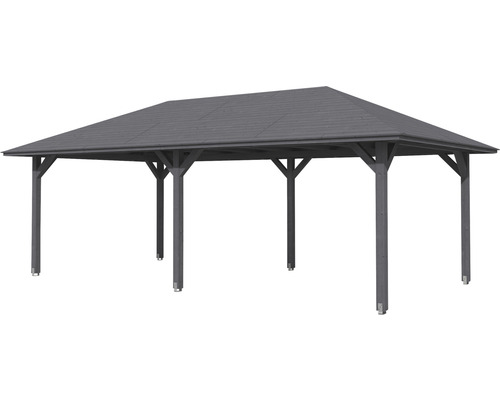 Drevený záhradný pavilón so strechou