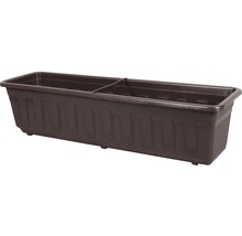 Hnedý kvetináč s priehradkou do záhrady alebo na balkón