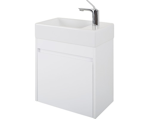 Umývadlo so skrinkou a batériou do kúpeľne