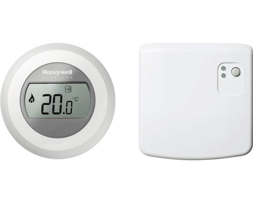Logo spoločnosti Honeywell. Termostat s rádiovým prijímačom