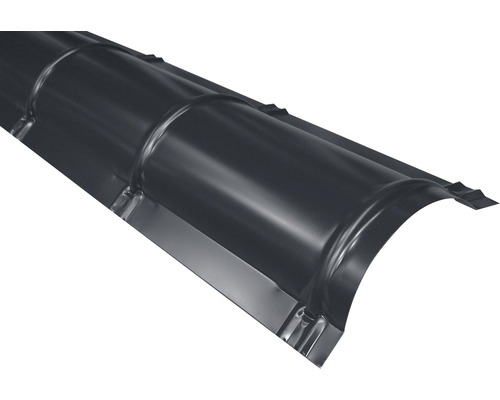 Hrebenáč polookrúhly Precit Roof Big Stone 1000 mm 7024 grafitová sivá Trapézový plech na strešnú krytinu