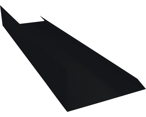 Záveterná lišta čierna dĺžka 1 m