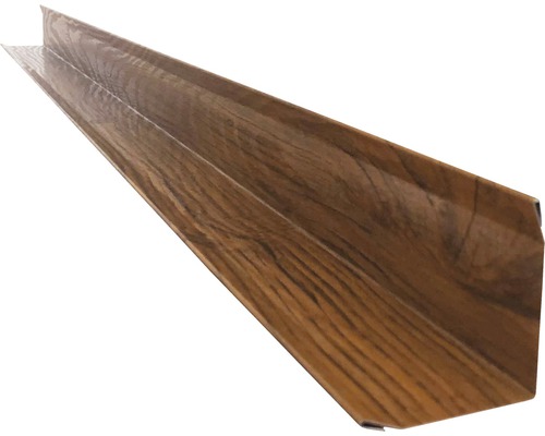 Uhlový profil Precit Roof H12 pre stenový panel 1000 mm dub zlatý Rohový profil s dreveným dekorom
