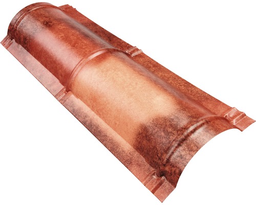 Hrebenáč polookrúhly Precit Roof Spanish Andalusia 1000 mm hnedočervená Jedna bobrovka na strešnú krytinu