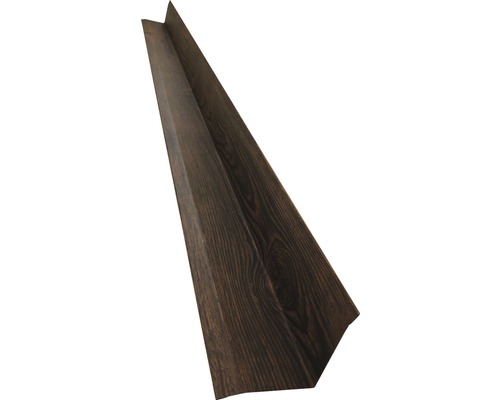 Uhlový profil Precit Roof H12 pre stenový panel 1000 mm orech Rohový ochranný profil z dreva
