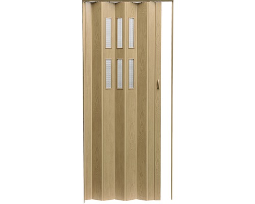 Skladacie dvere so sklenenými vložkami
