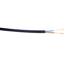 Napájací kábel H03VV-F (CYLY) 2x0,5 čierny, metrážový sortiment-thumb-0