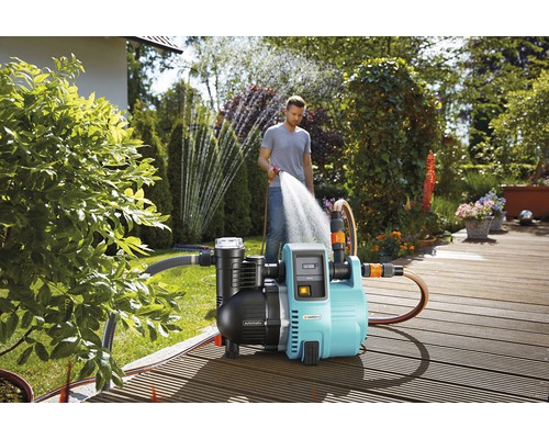 Záhrada s automatickou domácou vodárňou pri zavlažovaní záhrady