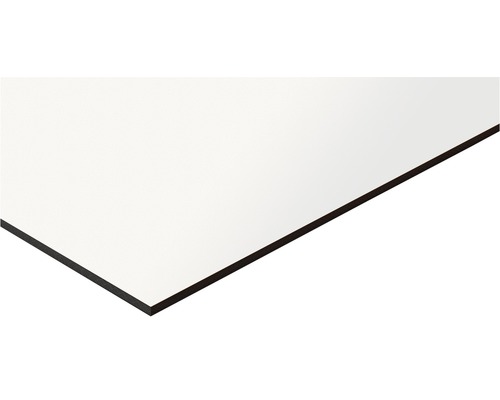 Kompaktná doska HPL biela 3 x 600 x 1200 mm Dekoratívna doska s jednostrannou povrchovou úpravou