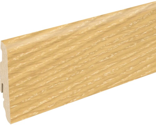 Soklová lišta Skandor dub sivý bielený SU60L 19x58x2400 mm Podlahová lišta s dreveným vzhľadom
