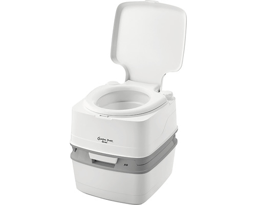 Prenosné kempingové WC s otvoreným vekom