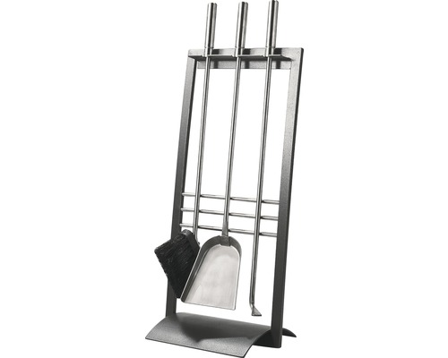 Krbové náradie so stojanom, pozostávajúce z lopatky, metly a kutáča