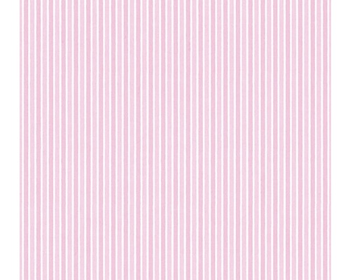 Látka s ružovými prúžkami na metre