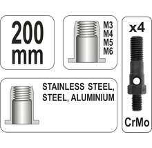 Nitovacie kliešte M3-6 pre matice 200 mm-thumb-3