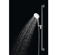 Sprchový set s ručnou sprchou a sprchovou tyčou v prevádzke