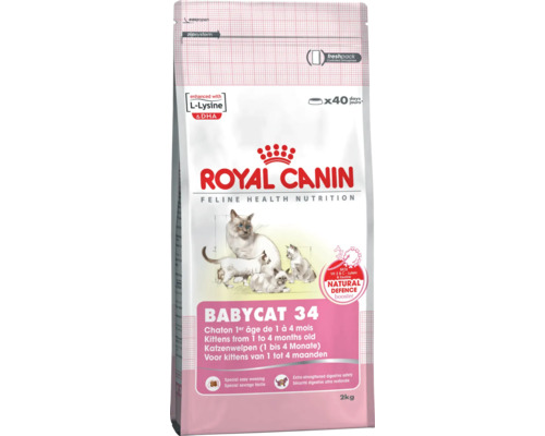 Royal Canin Babycat 34 krmivo pre mačiatka od 1 do 4 mesiacov v dvojkilogramovom balení