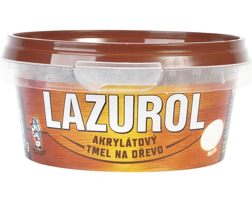 Lazur tmel na drevo v plastovej nádobe