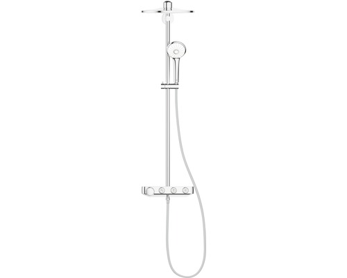 Sprchový systém s termostatickou batériou Grohe Euphoria SmartControl 310 Duo Sprchový panel s ručnou sprchou a poličkou