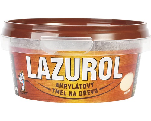 Akrylátový tmel na drevo v hnedej nádobe