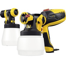 Dva striekacie systémy s nádržou, čierne a žlté