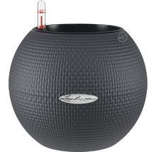 Samozavlažovací kvetináč Lechuza Puro Color plastový Ø 20 v. 16 cm sivý