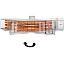 Infražiarič na terasu Eurom Golden 2000 Amber Smart Rotary