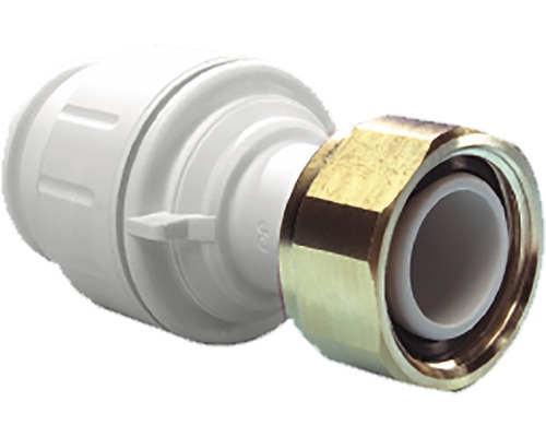 Zásuvný konektor s mosadzným skrutkovaním pre sanitárne inštalácie