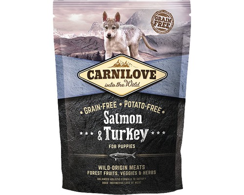 Granule pre psov Carnilove Grain Free Salmon & Turkey for Puppy 1,5 kg
