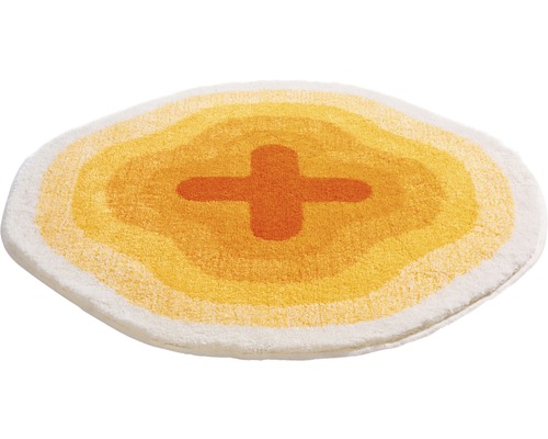 Oválna kúpeľňová predložka s krížovým vzorom