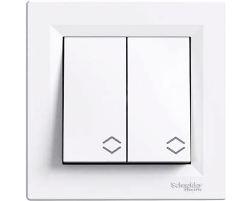 Vypínač Schneider Electric EPH0600121 Asfora r.6 + 6 striedavý bezskrutkový biely Spínač pre žalúzie
