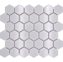 Keramická mozaika HX 080 biela, lesklá 32,5 x 28,1 cm-thumb-0