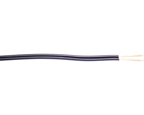 Reproduktorový kábel H03VVH-F (CYH) 2x0,75 čierny, metrážový sortiment