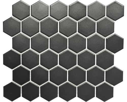 Keramická mozaika HX 095 čierna, matná 32,5 x 28,1 cm