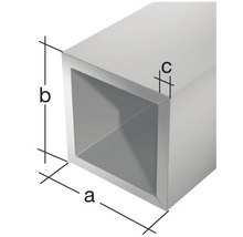 Profil štvorhranný alu 10x10x1 mm 1 m-thumb-1
