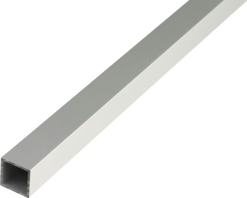 Profil štvorhranný alu strieborný elox 20x20x1,5 mm 1 m Štvorcový hliníkový profil