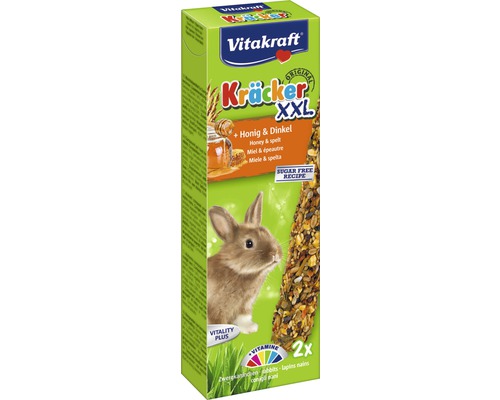 Maškrty pre králiky Vitakraft Kräcker XXL s medom 2 ks 180 g
