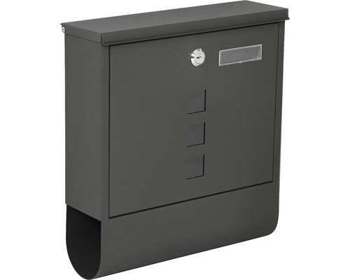 Poštová schránka so zámkom a priehradkou na noviny