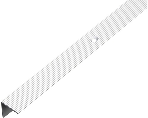 Profil schodový alu strieborný elox 21x21x1,8 mm 1 m