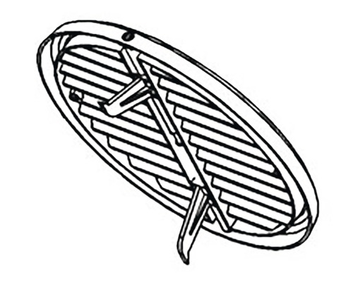 Guľatý tanierový ventil pre ventiláciu