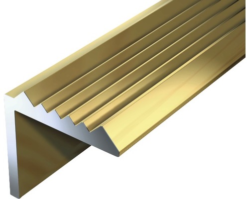 Profil schodový alu zlatý elox 21x21x1,8 mm 1 m