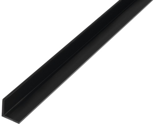 L profil PVC čierny 10x10x1 mm 2 m