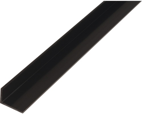 L profil PVC čierny 20x10x1,5 mm 2 m