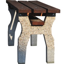 Záhradná lavica z betónu a dreva