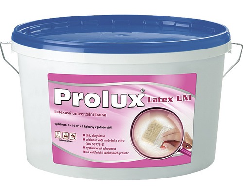 Farba na stenu Prolux Latex UNI biela 15 kg Farba na stenu Prolux Latex UNI biela 15 kg