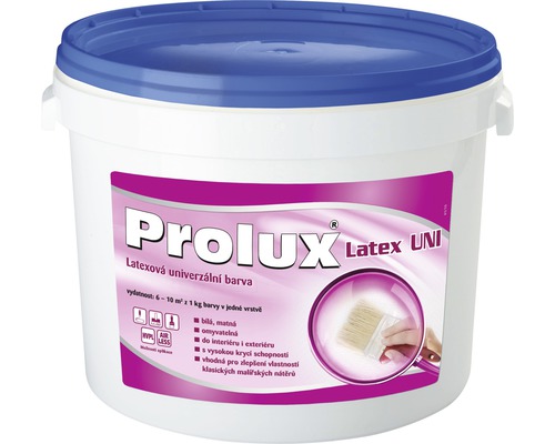 Farba na stenu Prolux Latex UNI biela 5 kg