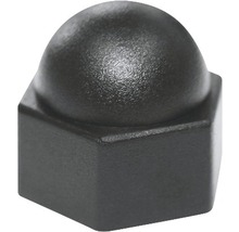 Čierna uzavretá matica z kovu